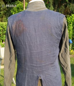 lange Weste, Details hinten