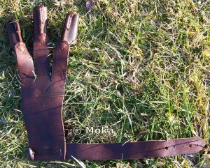 Schiesshandschuh, Aussen